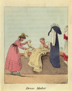 'Dress Maker', 1818. Artist: John Harris