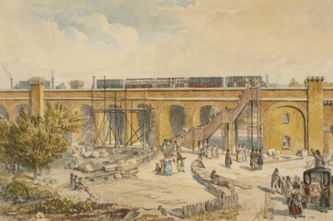 London to Greenwich Railway. Artist: Unknown