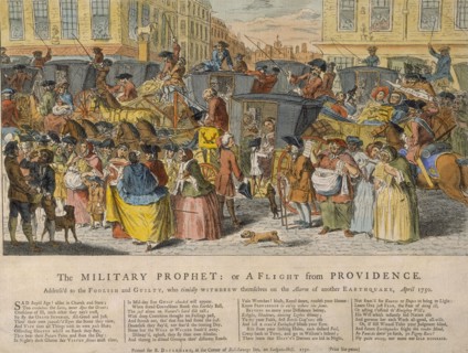 'The Military Prophet: or A Flight from Providence', 1750. Artist: Unknown