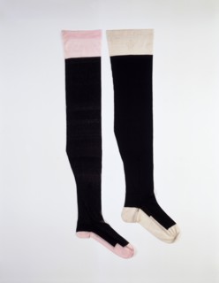 Silk stockings worn by Queen Victoria, post 1861. Artist: Unknown