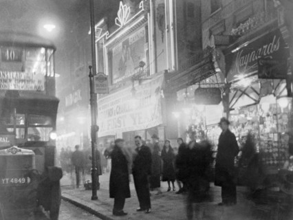 Crowds outside a cinema, London, c1930s. Artist: Unknown