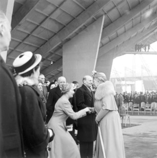 Queen Mary at the opening of the Festival of Britain, London, 1951. Artist: Henry Grant