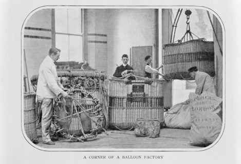 The interior of Spencer's Balloon factory, Highbury, London, c1900. Artist: Unknown