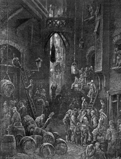 'A Riverside Street', 1872. Artist: Laplante