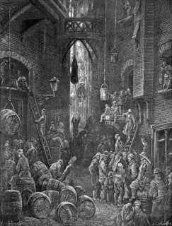'A Riverside Street', 1872.  Artist: Laplante