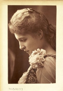 Lillie Langtry in 'Peril', c1885. Artist: Unknown