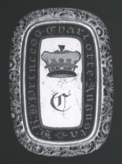 Princess Charlotte commemorative bracelet slide, c1817. Artist: Unknown
