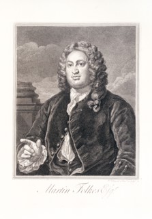 Portrait of Martin Folkes, 18th century. Artist: William Hogarth