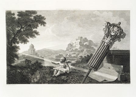 The frontispiece to Dr Brook Taylor's Perspective of Architecture, 1760. Artist: W Woollett