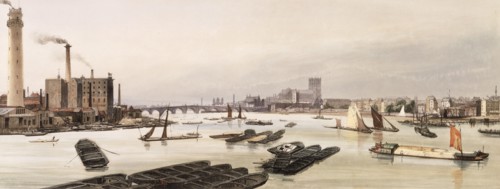 Westminster from Waterloo Bridge, London. Artist: TS Bays