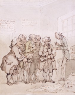 Loan contractors, late 18th-early 19th century. Artist: Thomas Rowlandson