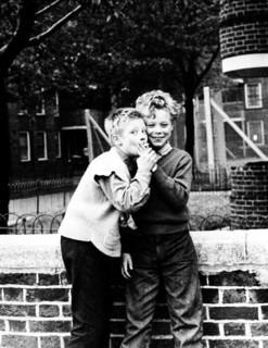 Boys smoking a cigarette, north-west London, 1967. Artist: Henry Grant