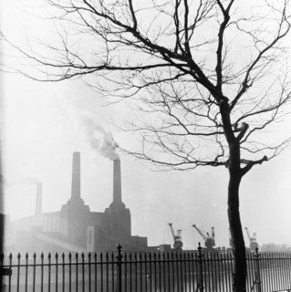 Battersea Power Station, London, 1955. Artist: Henry Grant