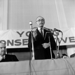 Conservative Prime Minister, Sir Alec Douglas-Hume, 1964. Artist: Henry Grant