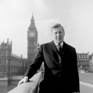 Roy Hattersley, Labour MP, Westminster Bridge, London, 1960s. Artist: Henry Grant