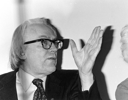 Michael Foot, Student March and Cuts in Education Service, London, 1975. Artist: Henry Grant