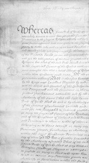 House of Lords Document, 17th century. Artist: Unknown