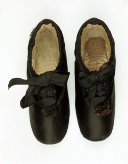 Baby shoes worn by Queen Victoria, 1819-1820. Artist: Unknown