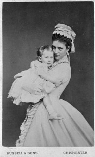 Princess of Wales and Princess Maud of Wales, 1872. Artist: Unknown