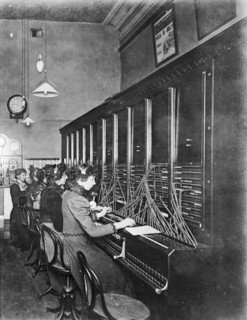 GPO telephone exchange, London, c1905. Artist: Unknown