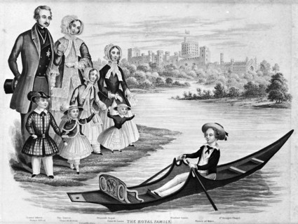 The Royal Family at Windsor, Berkshire, c1850. Artist: Unknown