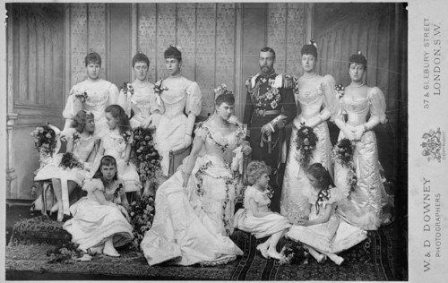 The Wedding Group of Duke and Duchess of York, 6th July 1893. Artist: Unknown