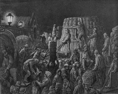 'Covent Garden Market - Early Morning', 1872. Artist: Gustave Doré