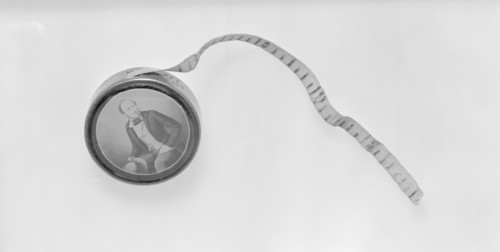 Tape measure commemorating the death of Prince Albert, 1861. Artist: Unknown