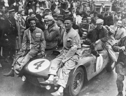 The victorious Ferrari of Froilan Gonzalez and Maurice Trintignant, Le Mans 24 hours, France, 1954. Artist: Unknown