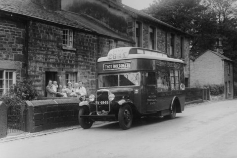1933 Bedford 2 ton WLG truck used as a travelling shop, c1933. Artist: Unknown