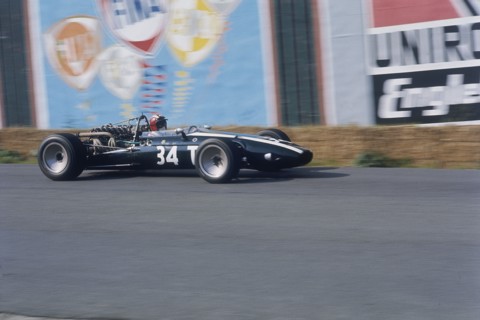 Jo Siffert in Cooper Maserati, Belgian Grand Prix, 1967. Artist: Unknown