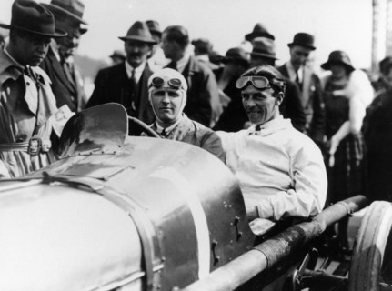 Henry Segrave at the wheel of a 1922 Sunbeam, 1920s. Artist: Unknown