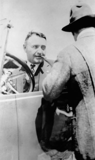 Barney Oldfield, pace car driver for the Indianapolis 500, 1922. Artist: Unknown