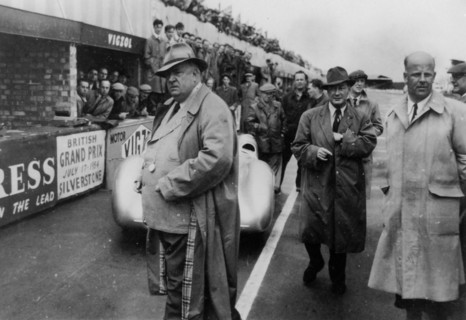 Alfred Neubauer, Mercedes team manager, 1954. Artist: Unknown