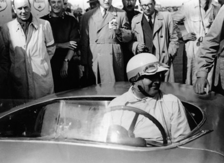 Hermann Lang in a Mercedes Benz 300 SL, Nurburgring 1000km, 1952. Artist: Unknown