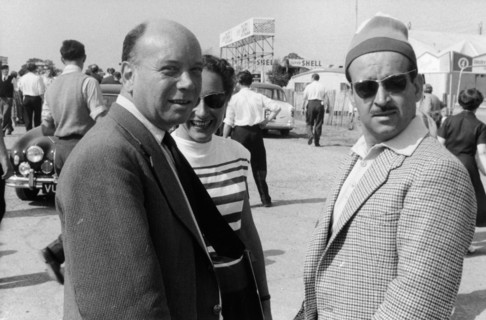 Pierre About with Maurice Trintignant. Artist: Unknown