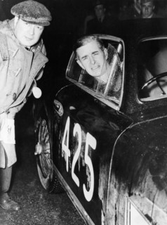 Tommy Wisdom, winner of the Grand Turismo Class of the Mille Miglia, 1951. Artist: Unknown