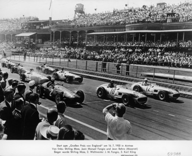 Start of the British Grand Prix, Aintree, Liverpool, 1955. Artist: Unknown