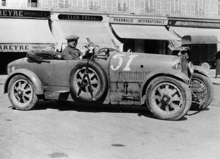 Bugatti Type 43, Nice, France, (late 1920s?). Artist: Unknown