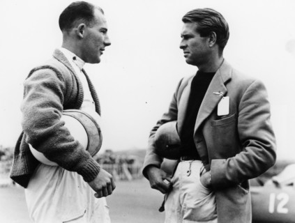 Peter Collins with Stirling Moss. Artist: Unknown