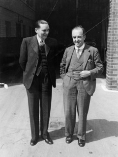 Cecil Kimber (on the right). Artist: Unknown