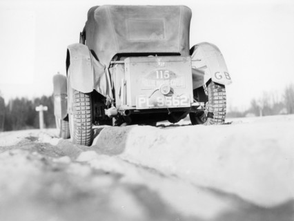 The back of an Invicta 4.5 litre S Type, Monte Carlo Rally, 1933. Artist: Unknown