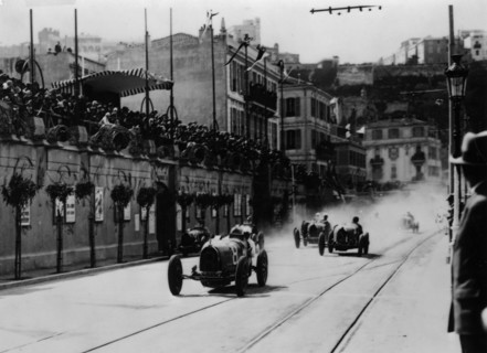 Start of the inaugural Monaco Grand Prix, 1929. Artist: Unknown