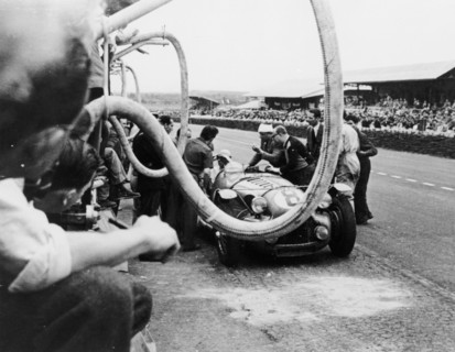 Delahaye 175S in the pits, Le Mans, France, 1951. Artist: Unknown