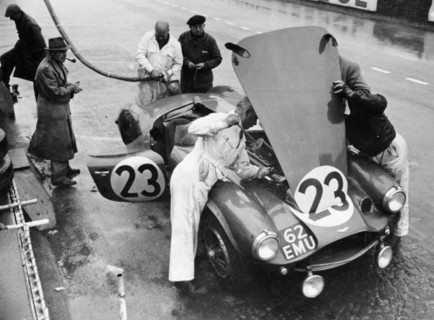 Pit stop, Le Mans 24 Hours, France, 1955. Artist: Unknown