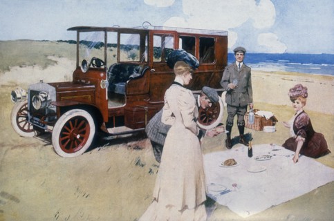 Poster advertising Daimler cars, 1907. Artist: Unknown