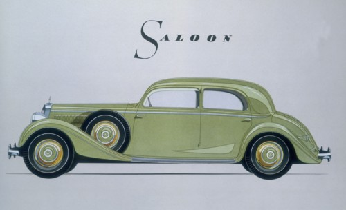 Poster advertising Mercedes-Benz cars, 1939. Artist: Unknown
