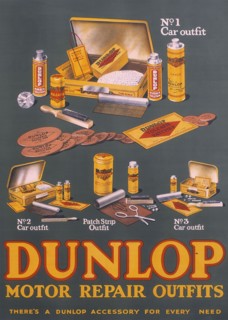 Poster advertising Dunlop products. Artist: Unknown