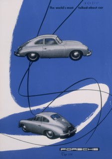 Poster advertising the Porsche 356, 1955. Artist: Unknown