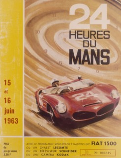 A programme advertising Le Mans 24 Hours, 1963. Artist: G Leygnac
